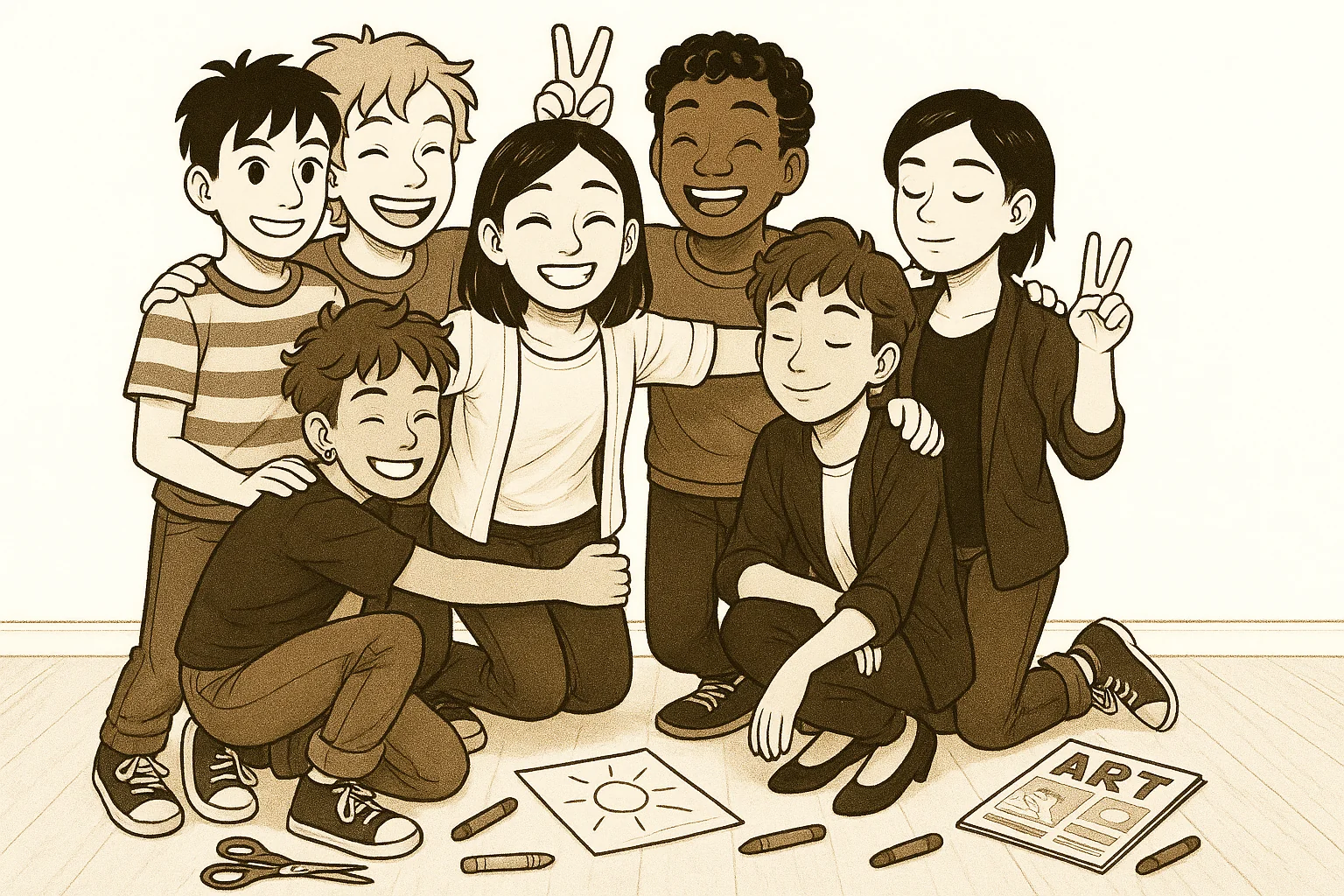 Talleres de arteterapia en grupos pequeños